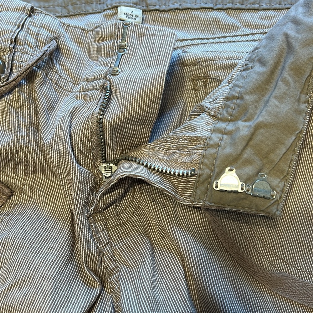 Vintage Be Bop Cargo Capri Womenโs 7 Pocket Pants Sz 7 25+ years EUC - Picture 5 of 11
